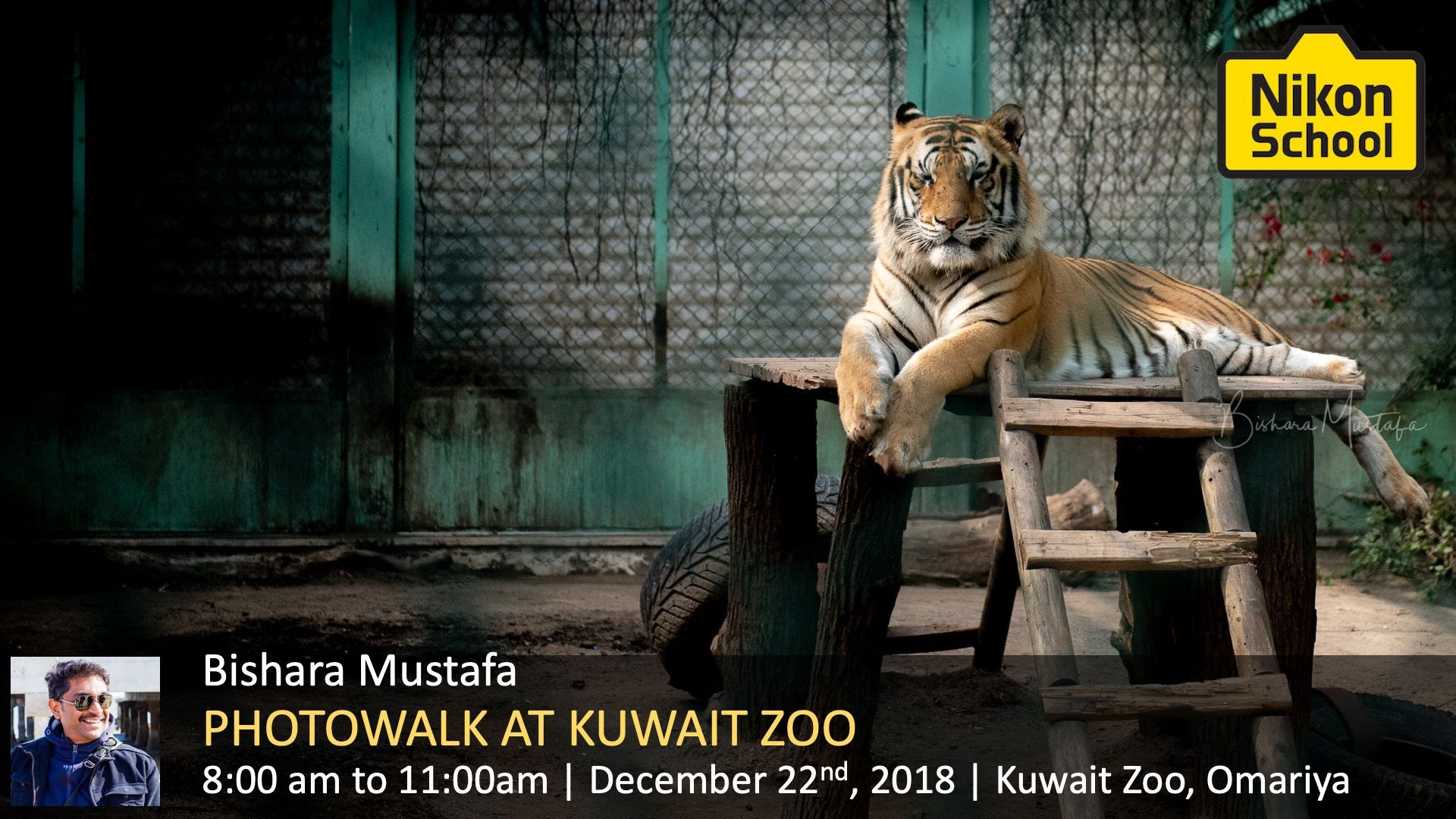 Nikon School Kuwait Zoo Photowalk Poster