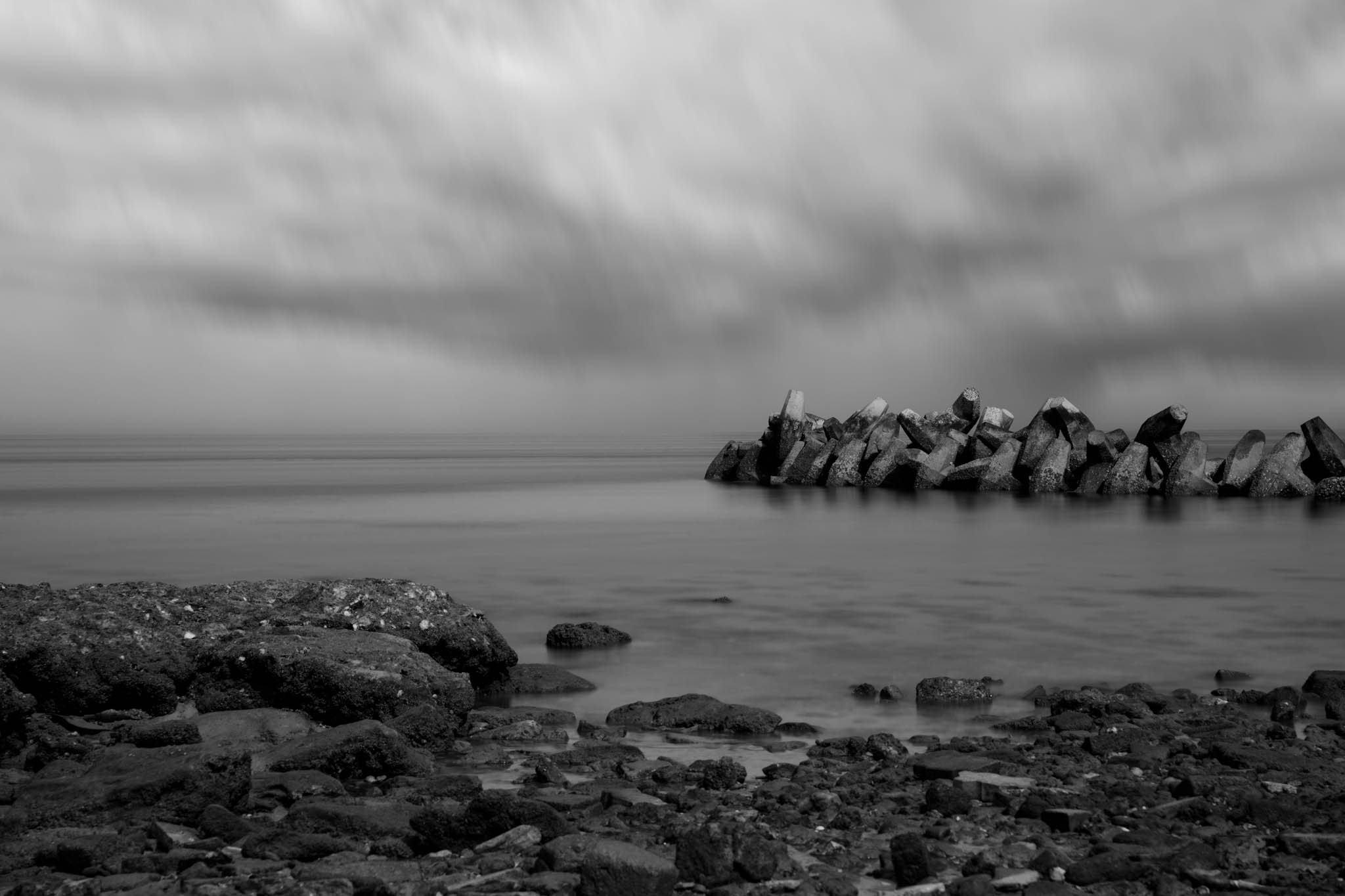 Long Exposure Landscape at Anjafa Beach