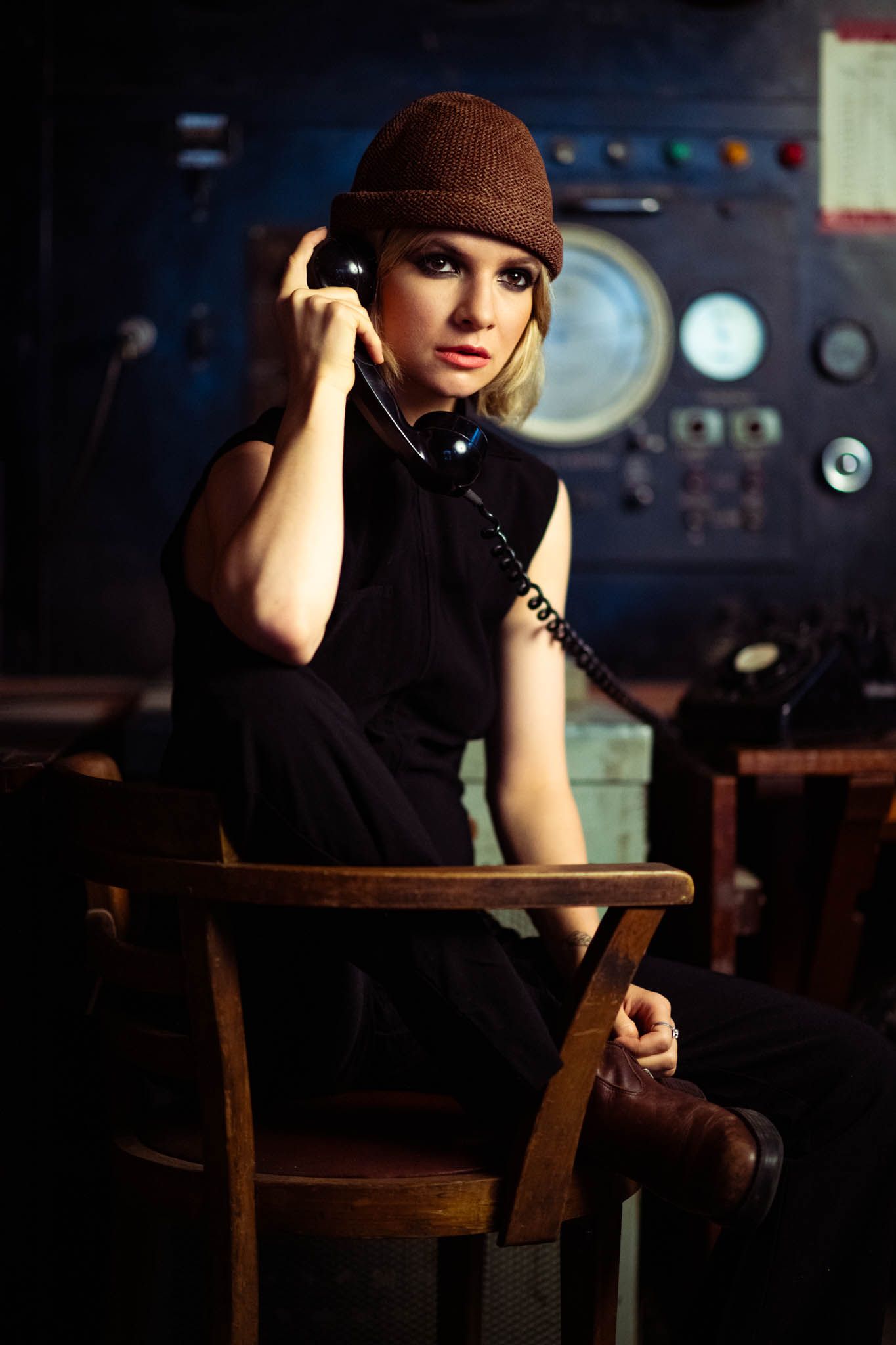 Vintage Aviation and 30s Shoot in an Abandoned Wind Tunnel Workshop (Part 2)